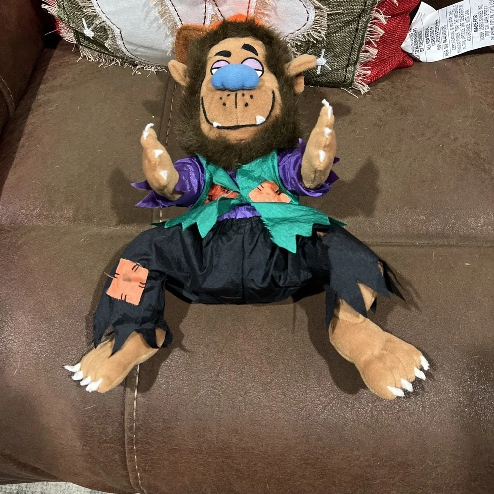Halloween Werewolf Nylon Plush Monster Bash Bad To The Bone Gibson Greeting 1997